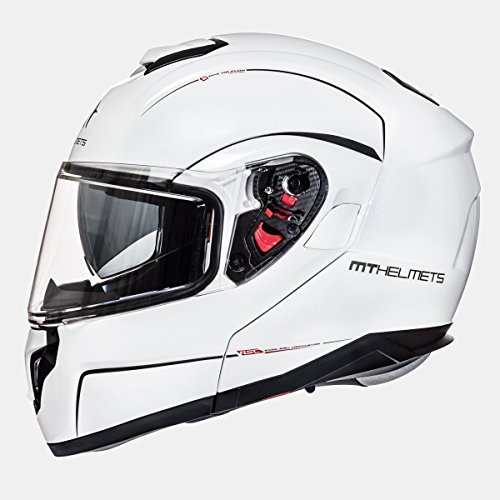MT - Casco Modular ATOM SV Solid Blanco Talla M (57-58 cm)