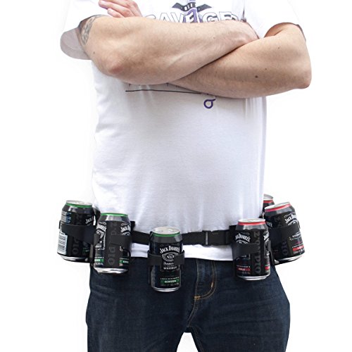 Biergürtel mit 6-fach Dosenbier Halterung Party Beer Belt