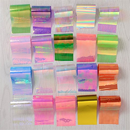 20 Stück/Set Sternenhimmel Nagel Folien Nail Art Transfer Sticker Aufkleber Fashion DIY Nail Tipps Dekoration - 2