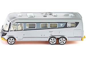 siku 1671, Camping-Car Niesmann + Bischoff Arto, métal/plastique, argenté, porte latérale ouvrable