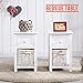 Price comparison product image Generic ket Storagend Bed Bedroom Wood 2x Bedside Table Organizer Cabinet Night Stand Drawer Basket Storage 2x Bedside T