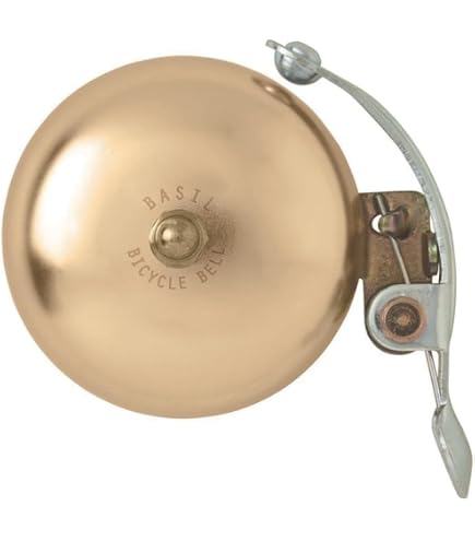 Cyclingcolors Sonnette Vélo Vintage Dorée - Fixation Guidon Universelle 56mm