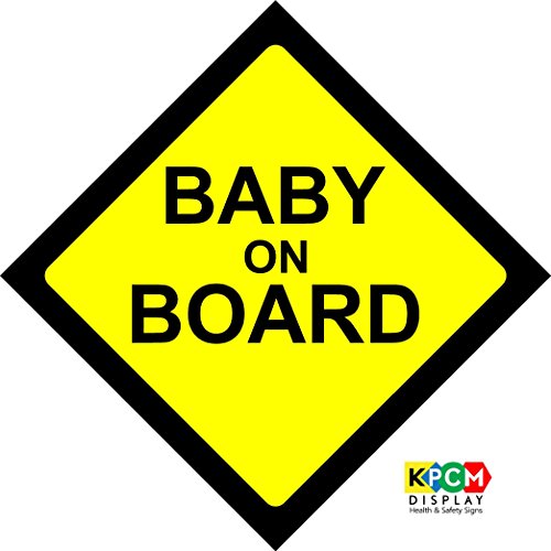 Pegatina de seguridad para ventanilla de coche, con texto en inglés Baby on board