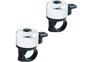 PARENCE.- Set di 2 campanelli per biciclette classiche - Cicalino universale - 2 pezzi, colore casuale