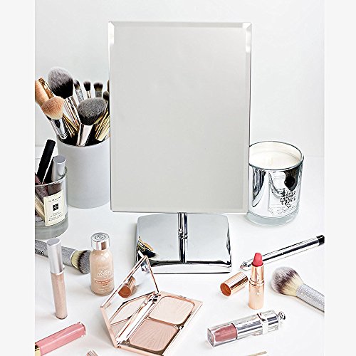 TFCFL Make-up Spiegel, verstellbare rechteckige Luxus-Tabletop Make-up Spiegel, perfekte moderne und elegante rahmenlose Design für Schlafzimmer oder - 7