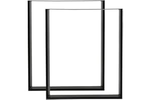 LANTUS Pieds de Table en épingle à Cheveux Robustes, Pieds en Fil de Fer à Deux tiges Robustes pour Meubles de Bricolage pour Chaise de Table Basse, Banc, Bureau, Table de Chevet(2 pièces -60 * 72cm)