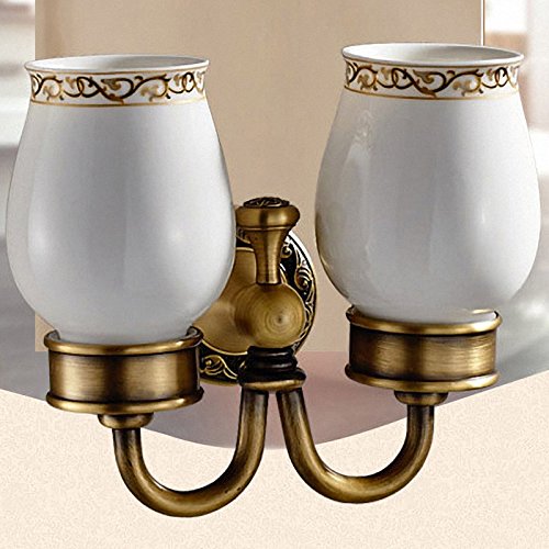 Preisvergleich Produktbild LUXYSOWERTIME Badzubehör Antike Messing Sammlung Handtuchring Papierhalter Wc-bürste Kleiderhaken Bad Rack Seifenschale Wasserhahn Double Tumbler Holde