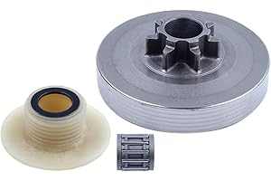 Gubeter Tambor de Embrague 325"-7T con Kit de Engranaje helicoidal, para Motosierra China 4500 5200 5800, Tarus (Taurus), Timbertech, Silverline, Kiam Sherwood, Raptor, Trueshopping, Sanli,