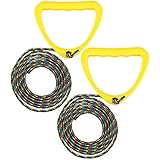 COM-FOUR® 2x Schlittenleine aus strapazierfähigem Seil mit...