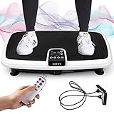 INTEY Plateforme Vibrante Oscillante pour Fitness, 6 en 1 Multifonctions, Perte de Poids, Circulation Sanguine, 3 Zones de Vibration + 2 Modes + 20 Niveaux, Capacité de 120kg