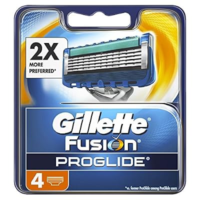 Gillette Fusion Proglide - Recambio para cuchillas de afeitar, 4 unidades, 200 gr