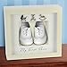 Mum To Be Present Baby Shower Gift Favour Mummy Unisex Keepsake-'First Shoes' Box