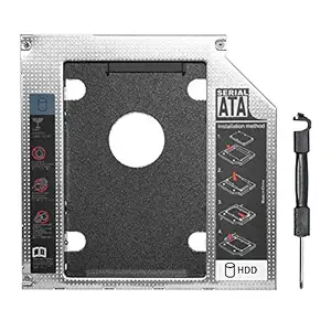 9.5 mm Hard Drive Caddy Tray 2.5 inch Universal SATA to SATA 2nd SSD HDD Hard Drive Caddy Tray Enclosures for Laptop with 9.5mm Optical Drive Slot