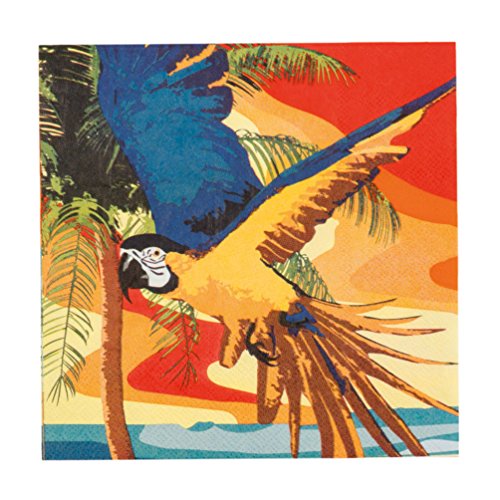 Party Set XL Hawaii Beach Ara 30 Teile : Teller, Becher, Servietten, Cocktail-Schirmchen - 7