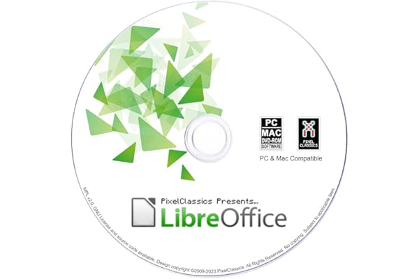 LibreOffice 2025 compatible con Microsoft Office 2024 365 Professional Plus 2012 Home and Student Family Word, Excel, PowerPoint y Adobe PDF. Licencia de por vida en de software para Windows PC y Mac