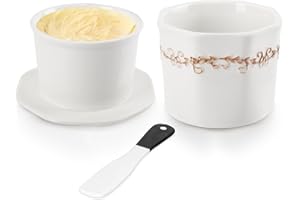 HNCY Butterglocke ceramika, 250 g, francuska maselniczka, chłodzona wodą z nożem ceramicznym, francuski dzwonek do masła 250 g, francuska puszka na masło wodne 250 g, prezent bożonarodzeniowy do kuchni