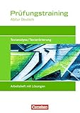 Image de Prüfungstraining Abitur - Deutsch: Textanalyse/Texterörterung: Prüfungstraining mit eingelegten L