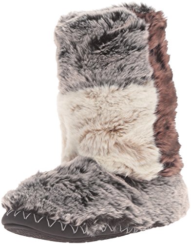 Bedroom Athletics Women's Florence Slipper, Patchwork Jackal, Medium/7-8 M US