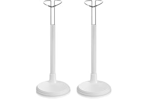 ABAODAM Soporte de muñeca Ajustable Blanco de 2 Piezas para muñecas exhibición de Dolls para bebés