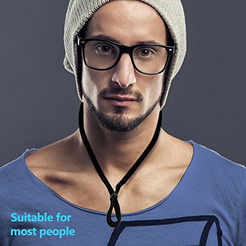 Sport Sunglass Halter-Bügel, Universal Fit Seil Brillen Retainer, Brillen Retention System, Set von 6 (schwarz 6 Stück) - 7