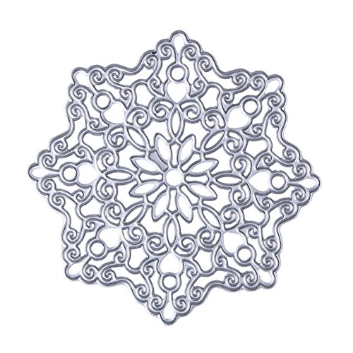 Demiawaking 1Pcs Blume Schneiden Schablonen DIY Sammelalbum Dekor Papier Karten, Metall Buchzeichen , Metall Lesezeichen als Geschenk fuer Freunde
