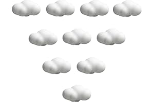 JIAJULASHOU123 Keramik Möbelknöpfe Kinderzimmer 10 Stück Wolken Schubladengriffe Schrankknöpfe Cartoon Knöpfe Türknöpfe Schubladenknöpfe für Kinder Schränke Schubladen Kommode (F)