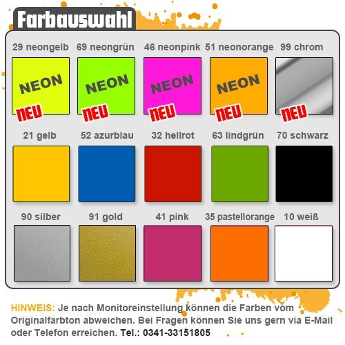 Nix verkaufen, nix Karte, Meins! 10x 7 cm IN 15 FARBEN – Neon + Chrom! Sticker Aufkleber - 2