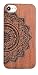 Produktbild otoolworld Retro Natur Holz Schutzhülle Kompatibel für Apple iPhone 6/6S iPhone 7 iPhone 8 Cover Fällen, Half Flower