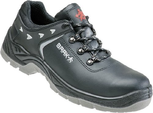 BAAK Sicherheitsschuhe Heiko Industrial S3, Halbschuhe BGR191 Größe 43, schwarz, 8034