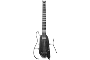 Donner HUSH X PRO E-Gitarren-Kit – Intelligente Reisegitarre mit Dutzenden voreingestellter Kombinationen, 7 Tone Sim Optionen, Schwarz