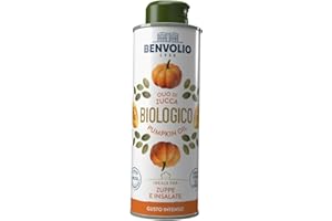 ‎BENVOLIO BENVOLIO Kürbiskernöl Bio Kaltgepresst 250ml - 100% Natürliches & Rein, für Haut, Haar & ProstataGesundheit | Verwendung in Salaten, Suppen, Haut, Haarpflege, Lash und Brauenwuchs | Pumpkin Seed Oil