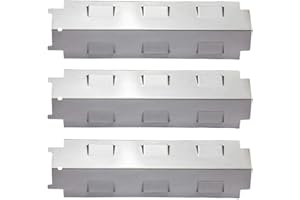 LOKHING 98531 (3 sztuki) Płyta grzewcza ze stali nierdzewnej, zapasowa listwa zapachowa do Campingaz, Landmann, Char-Broil i innych modeli