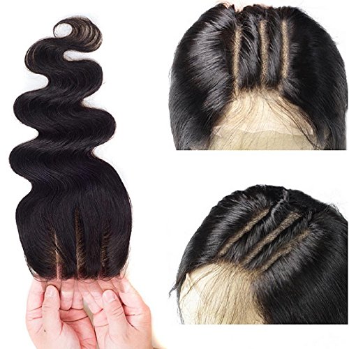 Morningsilkwig Lace Top Closure Lace Closure Bresilien 4X4 Part Size Body Wave Human Hair Les ondulations des Cheveux Humains