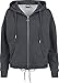 Produktbild Urban Classics TB1726 Ladies Kimono Zip Hoodie - Sweatjacke für Damen mit Tunnelzug an Kapuze und Saum, Kapuzentjacke einfarbig - charcoal, Größe M