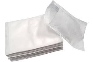 DÉLIKTESS Lot de 100 Gants de Toilette lisses jetables - Qualité Luxe - Très doux