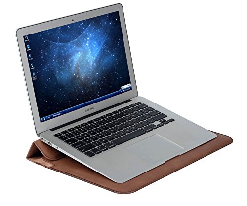MOSISO Macbook Air   Pro 13 Laptop H  lle Sleeve  Premium PU Leder Laptop case Schutzh  lle Tasche mit Standfunktion f  r MacBook Air 13 Zoll und Macb