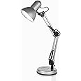 Status Valencia Desk Lamp | Angled Desk Light | Silver Desk Lamp | Study, Office, Bedroom | SADL2429AESC16