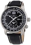 Zeppelin Herren-Armbanduhr XL Analog Quarz Leder 76402