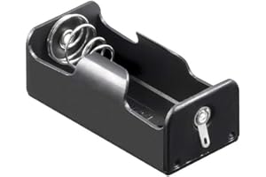 GOOBAY 1x C (Baby) Battery Holder, Black - Solder Tail (U) 1x C (Baby) Battery HolderSolder Tail (U)