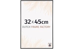Dutch Frame Factory - Cornice 32x45 cm - Nero Opaco - Cornice per foto in Plastica con vetro plastico Antiriflesso - Cornice portafoto 32x45 cm - Easy