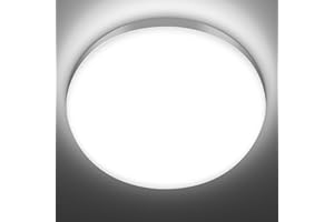 Sararoom 50W 4500LM LED Ceiling Light, 6500K Cool White Ultra Thin Round Kitchen Ceiling Light, 270° Lighting Angle Flush Ceiling Light for Bathroom Living Room Entryway Bedroom Office Hallway