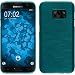 Produktbild PhoneNatic Samsung Galaxy S7 Hülle Silikon blau brushed Case Galaxy S7 Tasche + 2 Schutzfolien