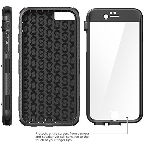 iPhone 6s Plus Case, [Armorbox] i-Blason Builtin [Screen Protector] Heavy Duty Shock Reduction [Bumper] for Apple iPhone 6 Plus 5.5 Inch (Black)