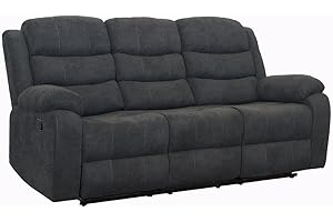 More4Homes BOSTON MANUAL FABRIC RECLINER 3 + 2 + 1 SOFA ARMCHAIR SET SUITE