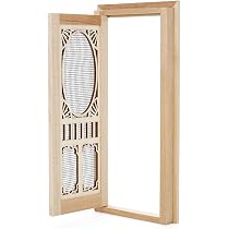 Odoria 1/12 Miniatur-Fenster Aus Holz – Puppenhaus-Zubehör, 10x1,7x13,3 Cm, Für Deko & Modellbau