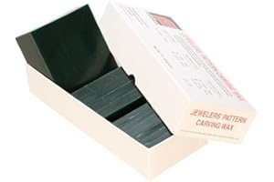 Eurotool Freeman Carving Wax Block, Dark Green, Hard, 1 Pound, Sliced by