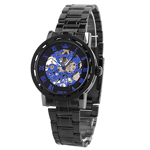 UNIQUEBELLA Skelettuhr Herrenuhr Halb Automatik Mechanische Uhr Edelstahl Armbanduhr Automatikuhr Handaufzugwerk Uhr Sportuhr Geschenk #9Weihnachten Geschenk Xmas Gift UNIQUEBELLA Skelettuhr Herrenuhr Halb Automatik Mechanische Uhr Edelstahl Armbanduhr Automatikuhr Handaufzugwerk Uhr Sportuhr Geschenk #9Weihnachten Geschenk Xmas Gift
