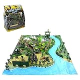 4 Warring Armies: Führen Sie einen Krieg für alle frei auf einer 2,5-Fuß-Spielmatte mit 4 einzigartig farbigen Armeen. Schmiede und brich Allianzen zwischen den grünen, khakischen, silbernen und kastanienbraunen Armeen!