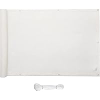 SONGMICS Sichtschutz, Zaunblende für Balkon und Terrasse, Balkonbespannung, wasserabweisender Windschutz, mit Seil und…