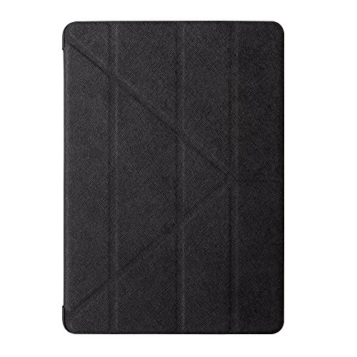 Ozaki O!Coat Slim-Y Versatile Smart Schutzhülle für Apple 12,9" iPad Pro in schwarz [Patentierte Standfunktion | wake/sleep Funktion | Apple Pencil Halterung | Kunstleder] - OC151BK